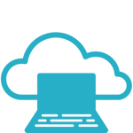 RipeGlobal blue icon cloud computer RipeGlobal blue icon cloud computer