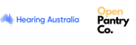 hearing Australia and Open Pantry logo