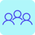 team icon blue background