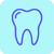 tooth icon blue background