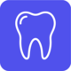 tooth icon purple background