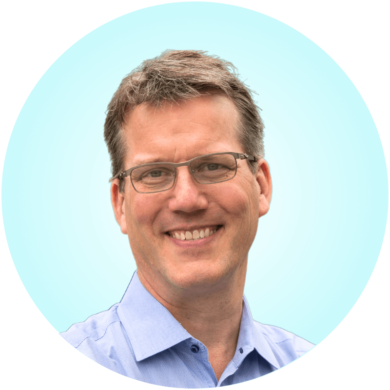 Michael Melkers profile image - circle light blue